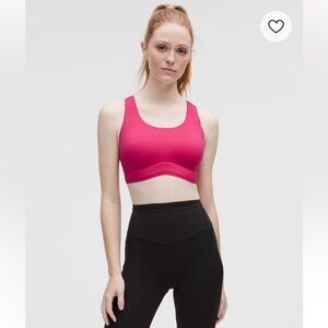 Lululemon Go Further Bra with Support Code Technology in Raspberry Coulis